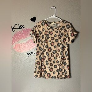 New Leopard Print Oversized Shirt